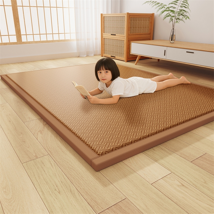 91家纺网 家纺一手货源 找家纺 （总）缦吉 2026新款多功能凉席地垫凉感冰藤席地铺神器凉席地垫睡垫系列