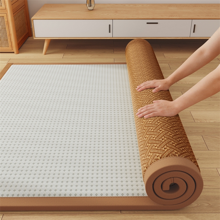 91家纺网 家纺一手货源 找家纺 （总）缦吉 2026新款多功能凉席地垫凉感冰藤席地铺神器凉席地垫睡垫系列