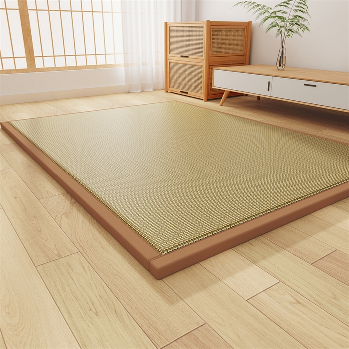 91家纺网 家纺一手货源 找家纺 缦吉 2026新款多功能凉席地垫凉感冰藤席地铺神器凉席地垫睡垫系列 竹韵高升