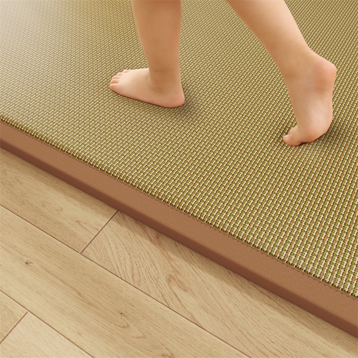 91家纺网 家纺一手货源 找家纺 缦吉 2026新款多功能凉席地垫凉感冰藤席地铺神器凉席地垫睡垫系列 竹韵高升