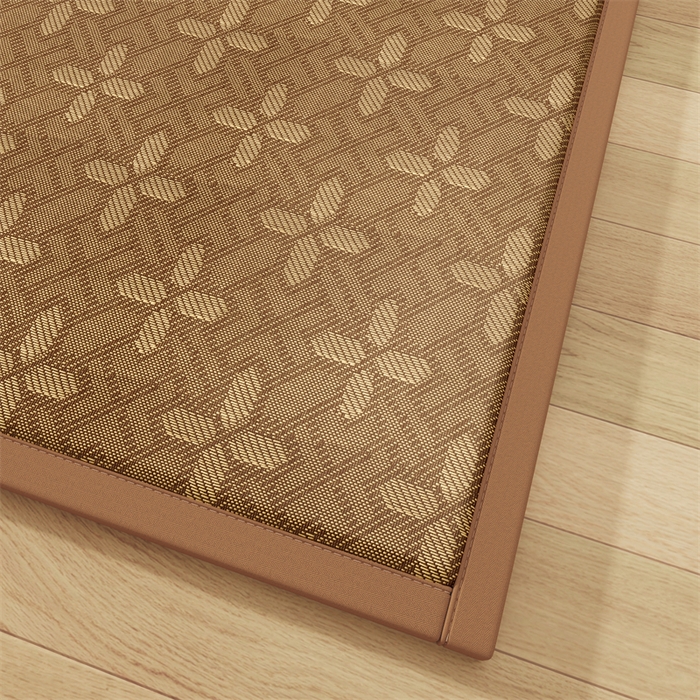 91家纺网 家纺一手货源 找家纺 缦吉 2026新款多功能凉席地垫凉感冰藤席地铺神器凉席地垫睡垫系列 四叶雅藤