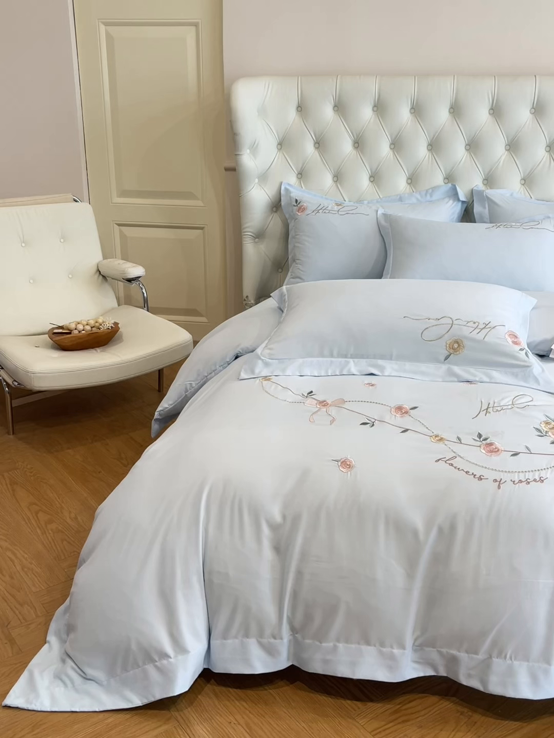 91家纺网 家纺一手货源 找家纺 （总）经年 2026春夏新款云朵棉刺绣四件套-约定