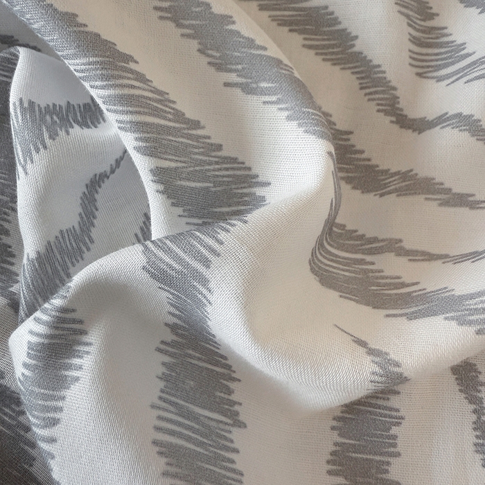 91家纺网 家纺一手货源 找家纺 宅家居 2026新款A类轻法式复古赫本风印花纯棉有氧双层纱花边斑马纹黑色韩式花边四件套 斑马纹-灰色