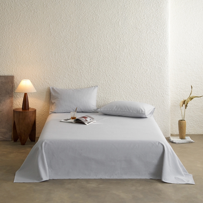 小懒猪 2026新品全棉纯棉老粗布单品床单床单单件凉席席子 莱卡灰