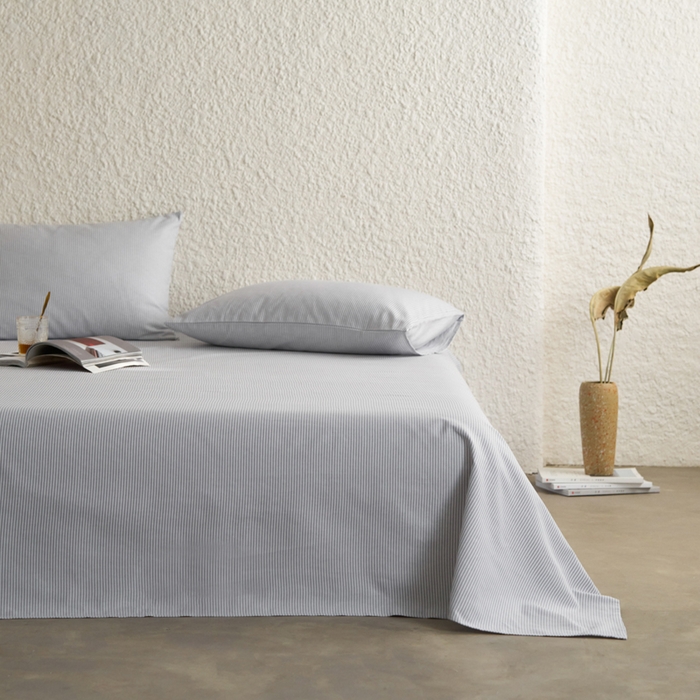 91家纺网 家纺一手货源 找家纺 小懒猪 2026新品全棉纯棉老粗布单品床单床单单件凉席席子 莱卡灰