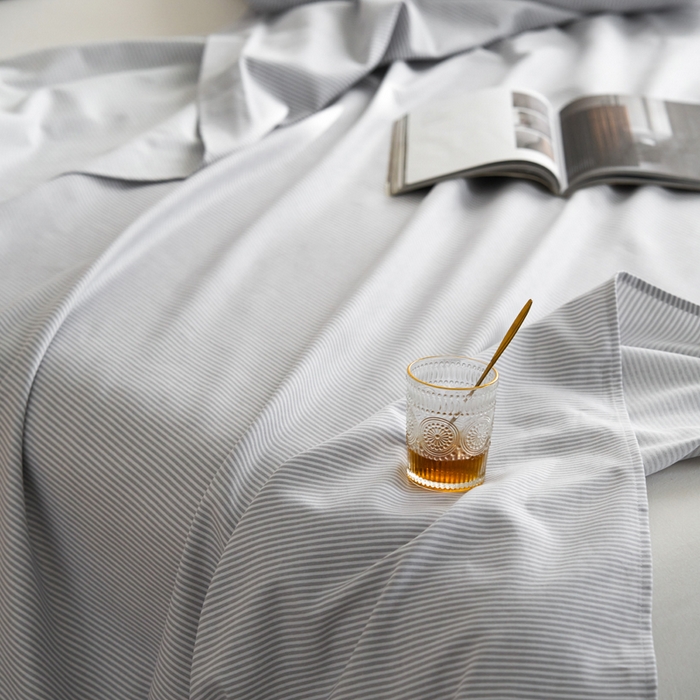 91家纺网 家纺一手货源 找家纺 小懒猪 2026新品全棉纯棉老粗布单品床单床单单件凉席席子 莱卡灰