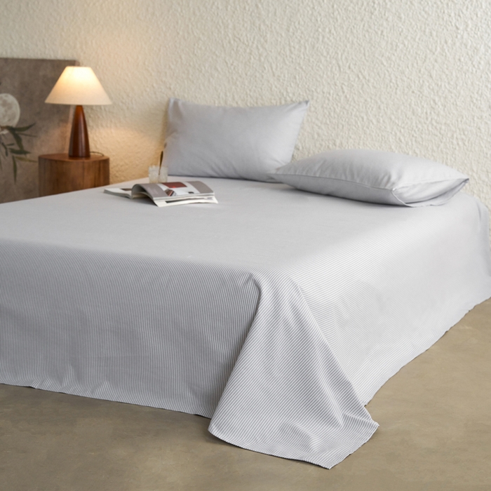 91家纺网 家纺一手货源 找家纺 小懒猪 2026新品全棉纯棉老粗布单品床单床单单件凉席席子 莱卡灰