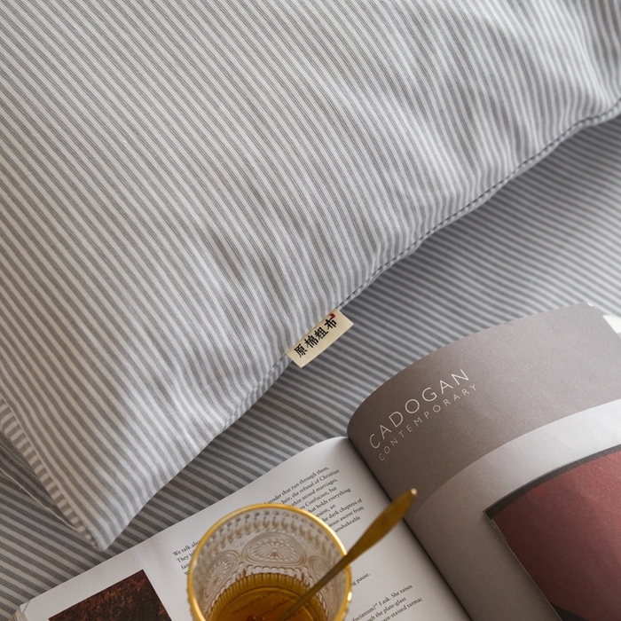 91家纺网 家纺一手货源 找家纺 小懒猪 2026新品全棉纯棉老粗布单品床单床单单件凉席席子 莱卡灰