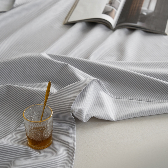 91家纺网 家纺一手货源 找家纺 小懒猪 2026新品全棉纯棉老粗布单品床单床单单件凉席席子 莱卡灰