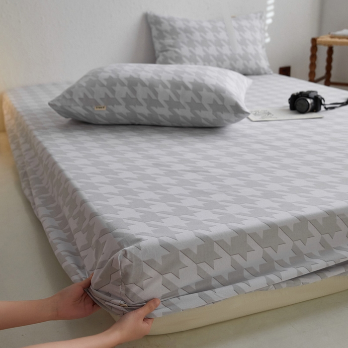 91家纺网 家纺一手货源 找家纺 （总）小懒猪 2026新品全棉纯棉老粗布单品床笠床笠单件凉席席子