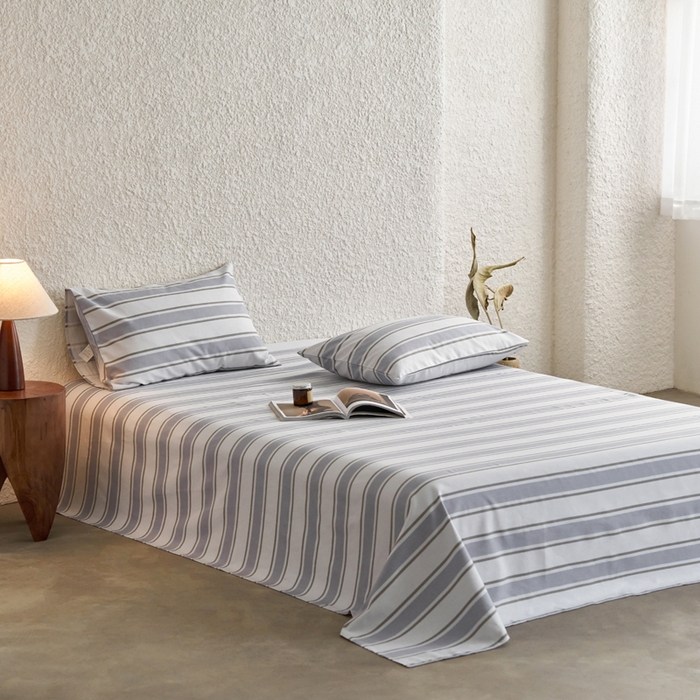 91家纺网 家纺一手货源 找家纺 小懒猪 2026新品全棉纯棉老粗布单品床单床单单件凉席席子 乐天派