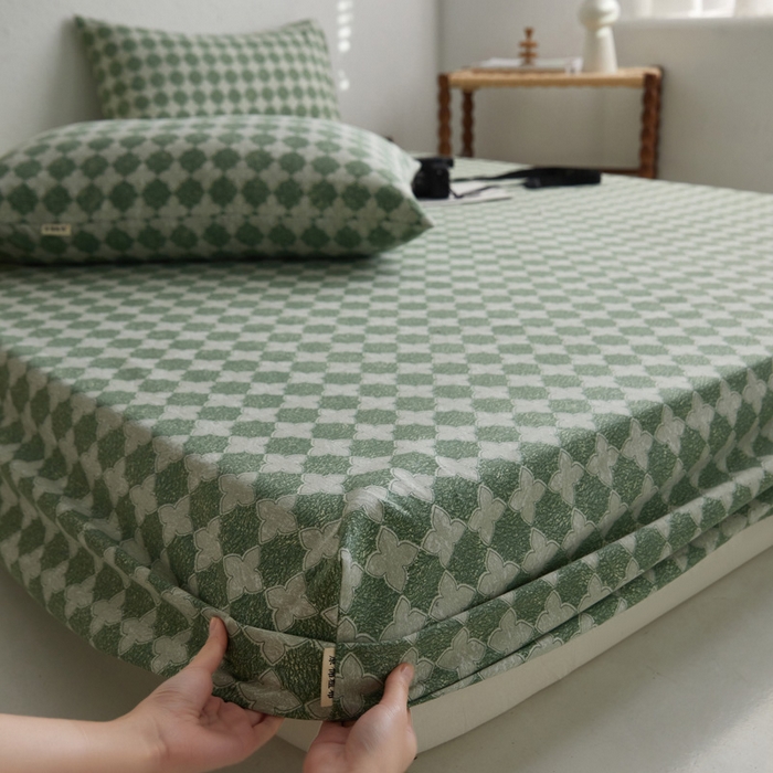 91家纺网 家纺一手货源 找家纺 （总）小懒猪 2026新品全棉纯棉老粗布单品床笠床笠单件凉席席子