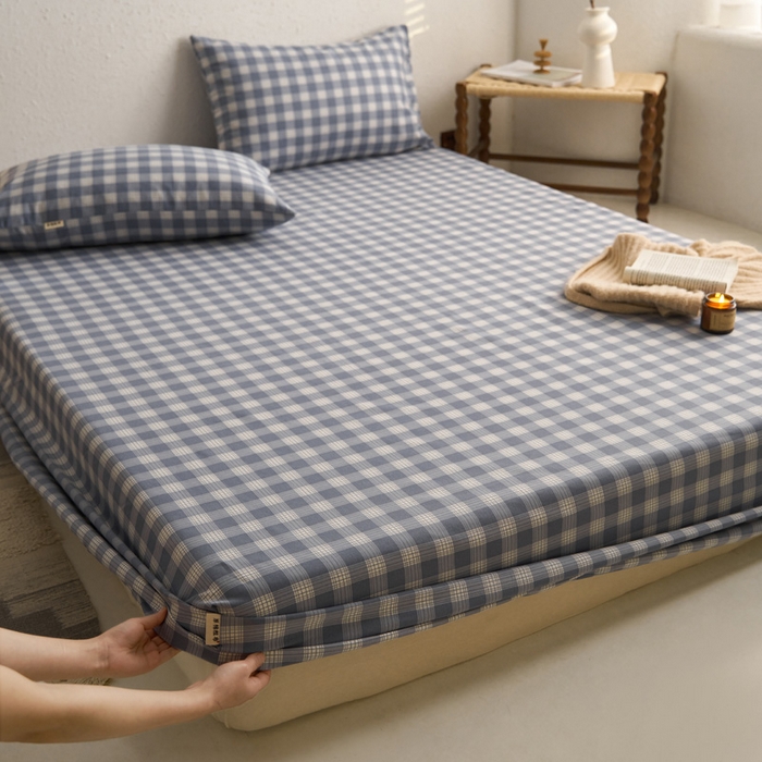 91家纺网 家纺一手货源 找家纺 （总）小懒猪 2026新品全棉纯棉老粗布单品床笠床笠单件凉席席子