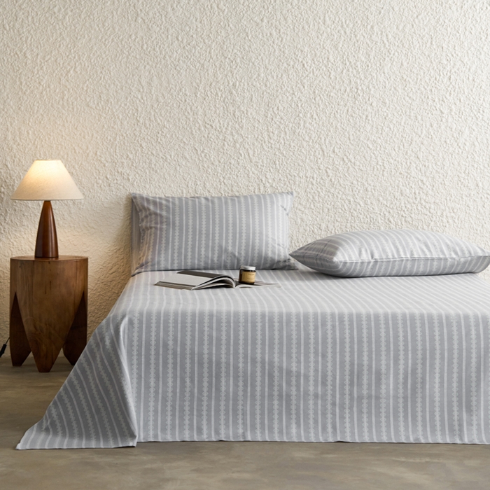 91家纺网 家纺一手货源 找家纺 小懒猪 2026新品全棉纯棉老粗布单品床单床单单件凉席席子 铃芽