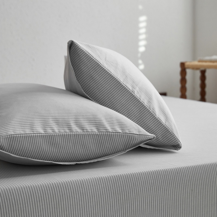 91家纺网 家纺一手货源 找家纺 小懒猪 2026新品全棉纯棉老粗布单品床笠床笠单件凉席席子 莱卡灰