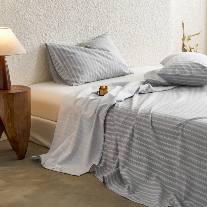 91家纺网 家纺一手货源 找家纺 小懒猪 2026新品全棉纯棉老粗布单品床单床单单件凉席席子 铃芽