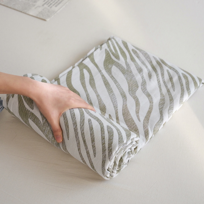 91家纺网 家纺一手货源 找家纺 小懒猪 2026新品全棉纯棉老粗布单品床单床单单件凉席席子 绿漾