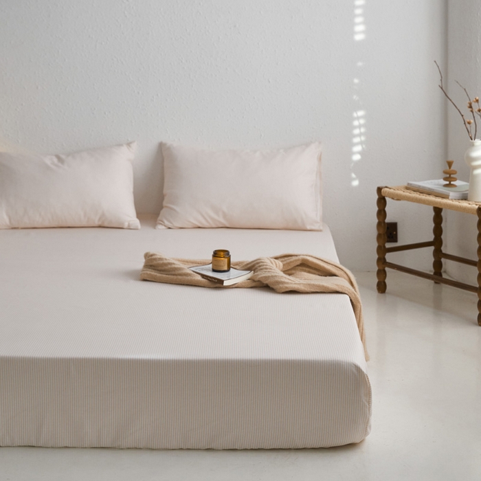 91家纺网 家纺一手货源 找家纺 小懒猪 2026新品全棉纯棉老粗布单品床笠床笠单件凉席席子 莱卡米