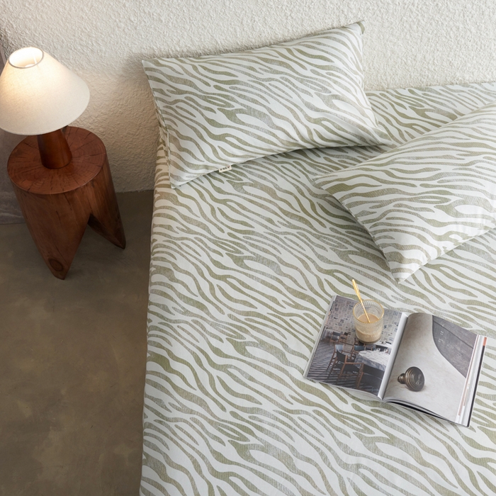 91家纺网 家纺一手货源 找家纺 小懒猪 2026新品全棉纯棉老粗布单品床单床单单件凉席席子 绿漾