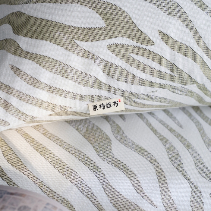 91家纺网 家纺一手货源 找家纺 小懒猪 2026新品全棉纯棉老粗布单品床单床单单件凉席席子 绿漾