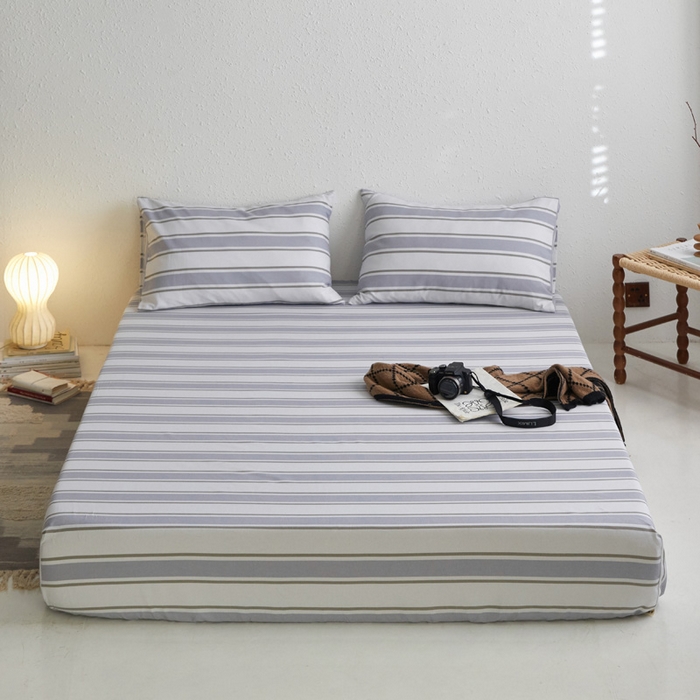 91家纺网 家纺一手货源 找家纺 小懒猪 2026新品全棉纯棉老粗布单品床笠床笠单件凉席席子 乐天派