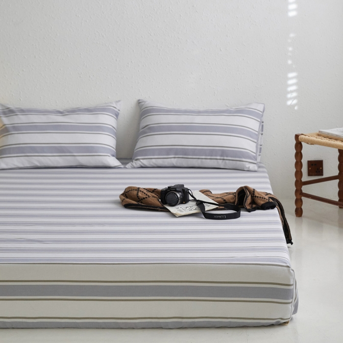 91家纺网 家纺一手货源 找家纺 小懒猪 2026新品全棉纯棉老粗布单品床笠床笠单件凉席席子 乐天派