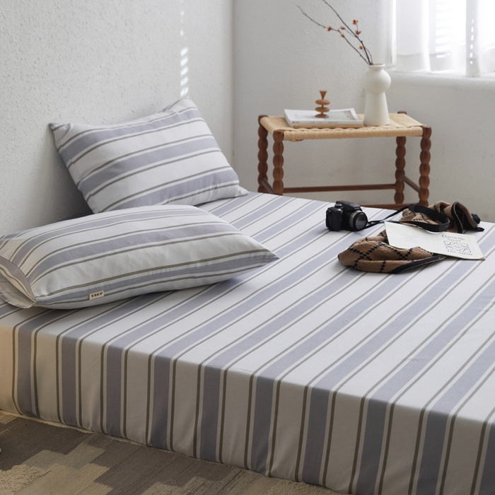 91家纺网 家纺一手货源 找家纺 小懒猪 2026新品全棉纯棉老粗布单品床笠床笠单件凉席席子 乐天派