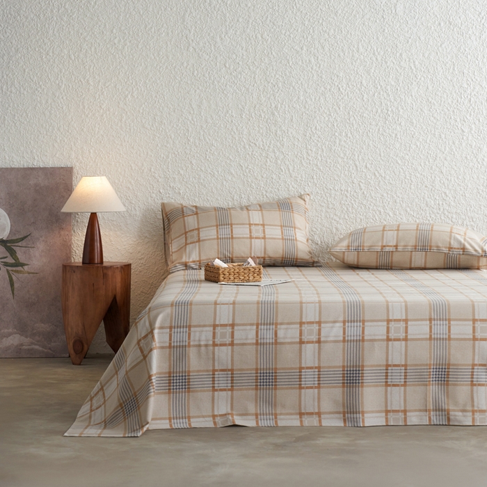 91家纺网 家纺一手货源 找家纺 小懒猪 2026新品全棉纯棉老粗布单品床单床单单件凉席席子 米格