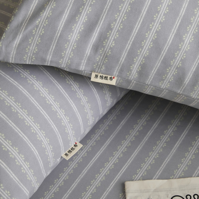 91家纺网 家纺一手货源 找家纺 小懒猪 2026新品全棉纯棉老粗布单品床笠床笠单件凉席席子 铃芽