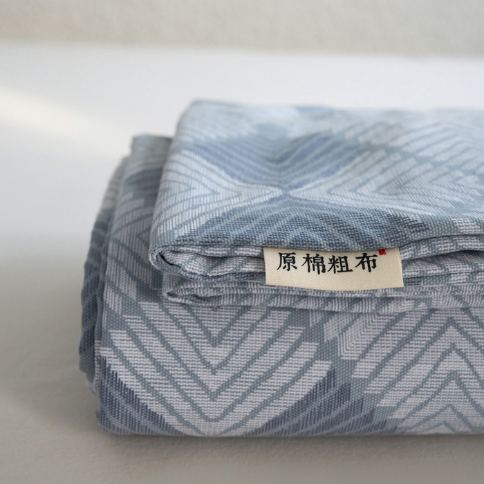 91家纺网 家纺一手货源 找家纺 小懒猪 2026新品全棉纯棉老粗布单品床单床单单件凉席席子 魔方