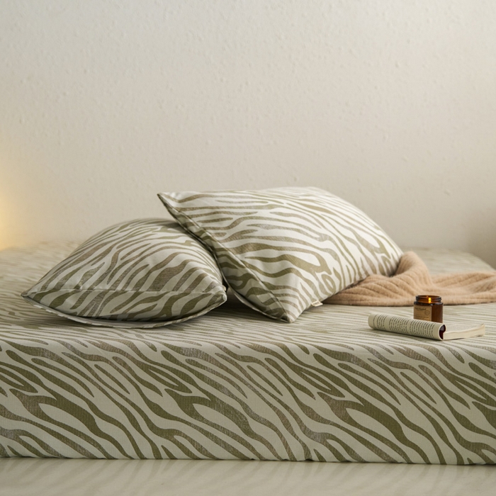 91家纺网 家纺一手货源 找家纺 小懒猪 2026新品全棉纯棉老粗布单品床笠床笠单件凉席席子 绿漾