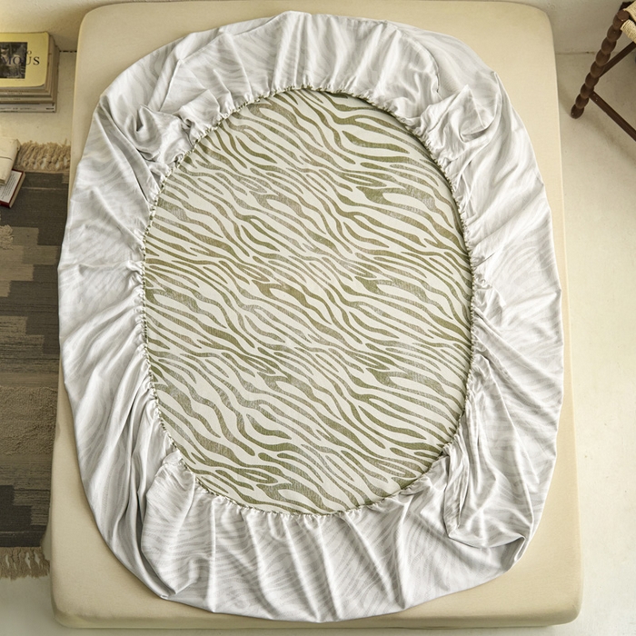 91家纺网 家纺一手货源 找家纺 小懒猪 2026新品全棉纯棉老粗布单品床笠床笠单件凉席席子 绿漾