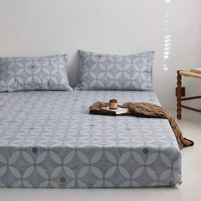 91家纺网 家纺一手货源 找家纺 小懒猪 2026新品全棉纯棉老粗布单品床笠床笠单件凉席席子 梦境