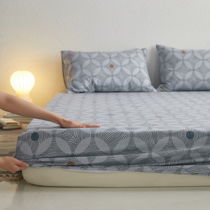 91家纺网 家纺一手货源 找家纺 小懒猪 2026新品全棉纯棉老粗布单品床笠床笠单件凉席席子 梦境