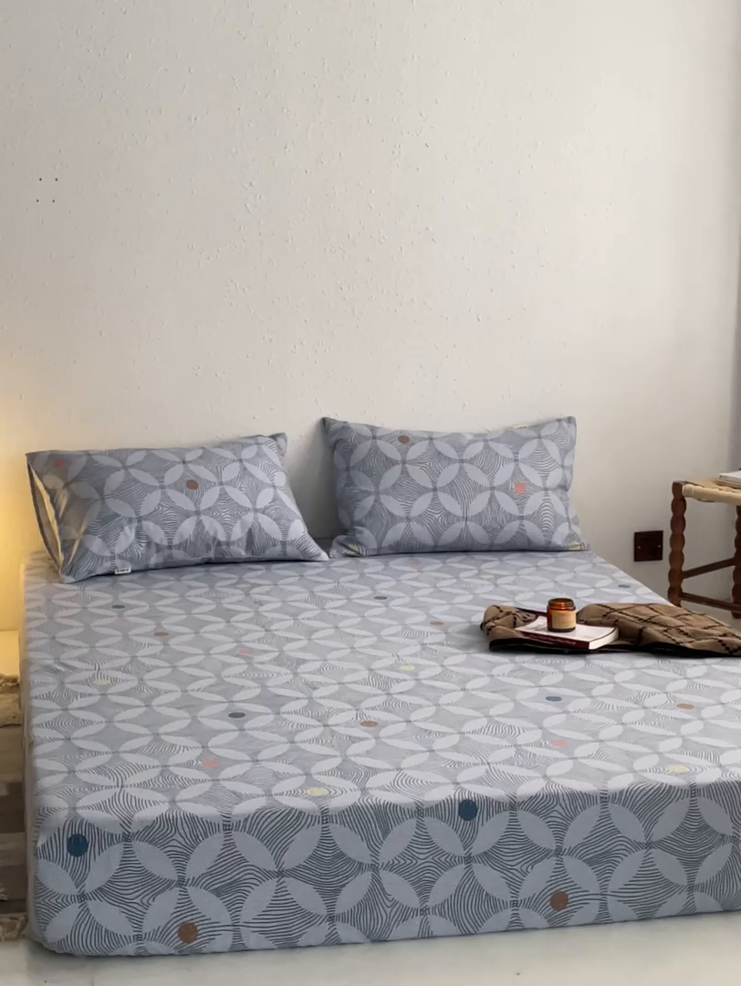 91家纺网 家纺一手货源 找家纺 小懒猪 2026新品全棉纯棉老粗布单品床笠床笠单件凉席席子 梦境