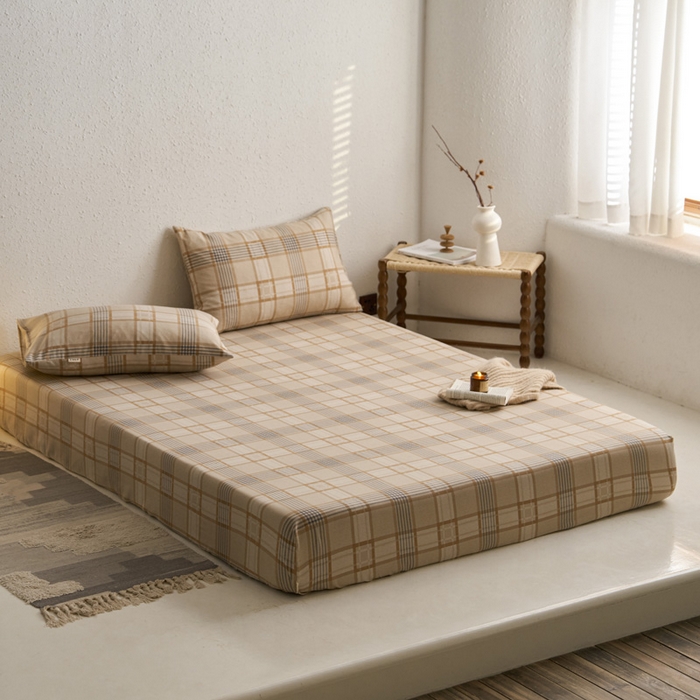 91家纺网 家纺一手货源 找家纺 小懒猪 2026新品全棉纯棉老粗布单品床笠床笠单件凉席席子 米格