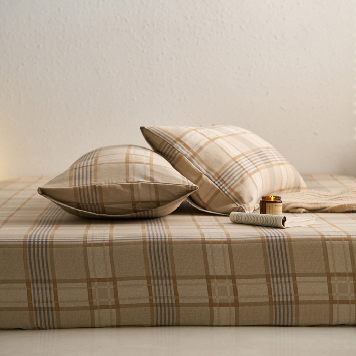 91家纺网 家纺一手货源 找家纺 小懒猪 2026新品全棉纯棉老粗布单品床笠床笠单件凉席席子 米格