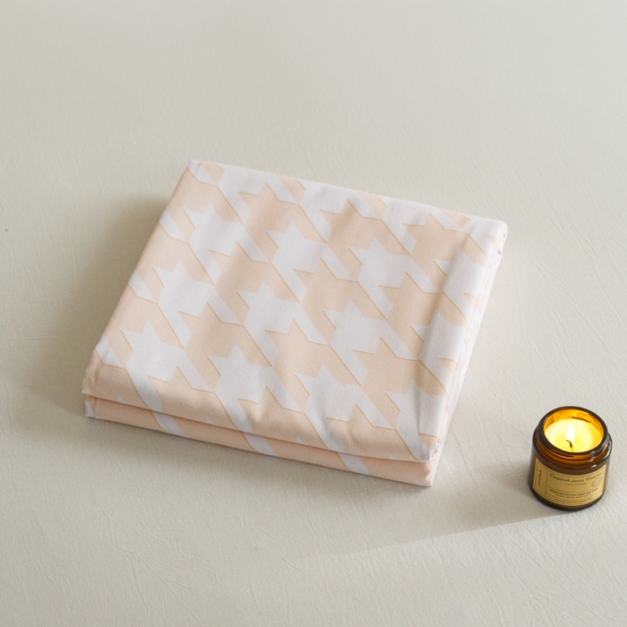 91家纺网 家纺一手货源 找家纺 小懒猪 2026新品全棉纯棉老粗布单品床单床单单件凉席席子 千鸟格米