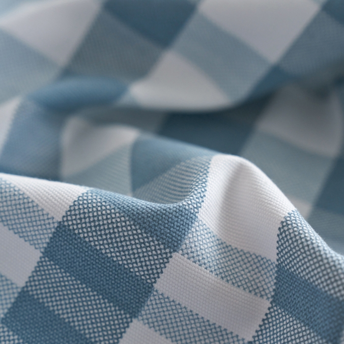 91家纺网 家纺一手货源 找家纺 小懒猪 2026新品全棉纯棉老粗布单品床单床单单件凉席席子 浅蓝格