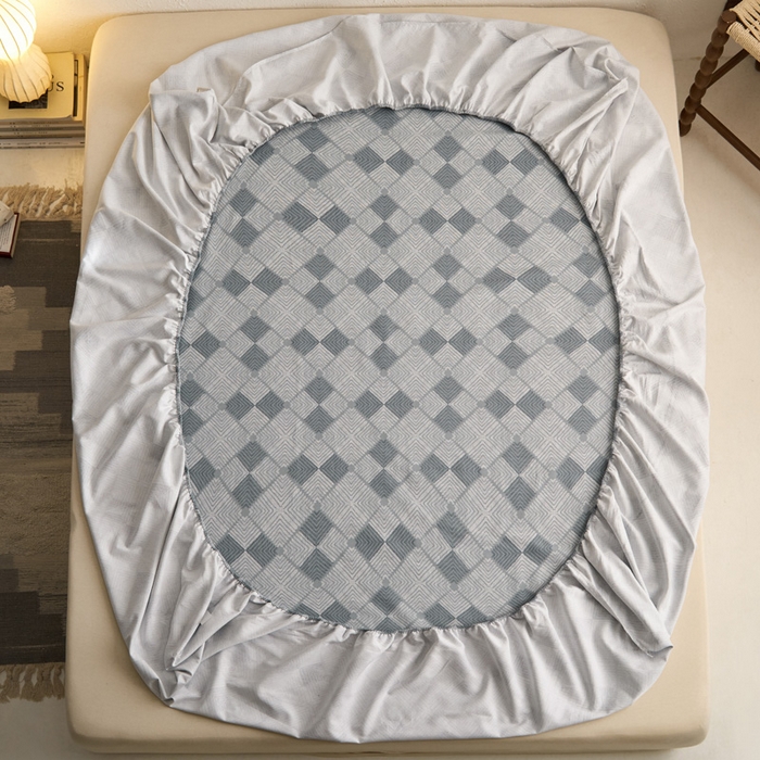 91家纺网 家纺一手货源 找家纺 小懒猪 2026新品全棉纯棉老粗布单品床笠床笠单件凉席席子 魔方