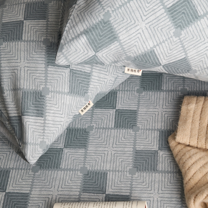 91家纺网 家纺一手货源 找家纺 小懒猪 2026新品全棉纯棉老粗布单品床笠床笠单件凉席席子 魔方