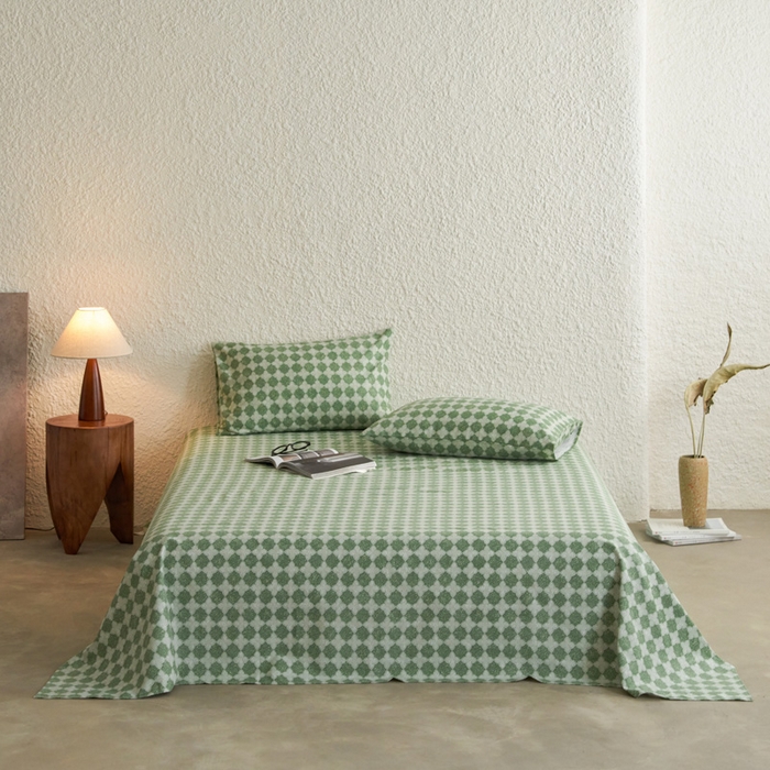 小懒猪 2026新品全棉纯棉老粗布单品床单床单单件凉席席子 笙歌