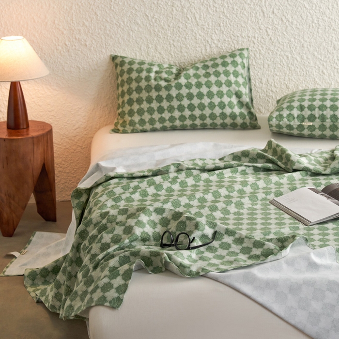 91家纺网 家纺一手货源 找家纺 小懒猪 2026新品全棉纯棉老粗布单品床单床单单件凉席席子 笙歌