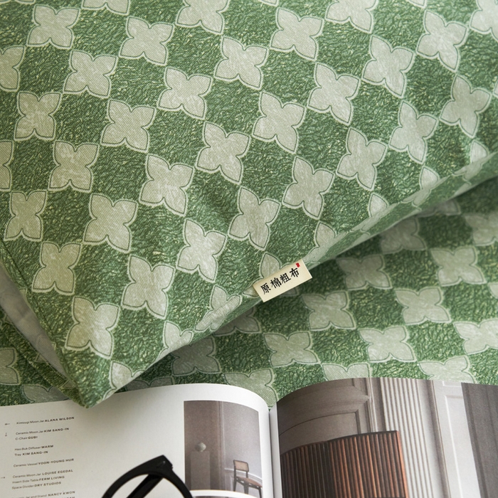 91家纺网 家纺一手货源 找家纺 小懒猪 2026新品全棉纯棉老粗布单品床单床单单件凉席席子 笙歌