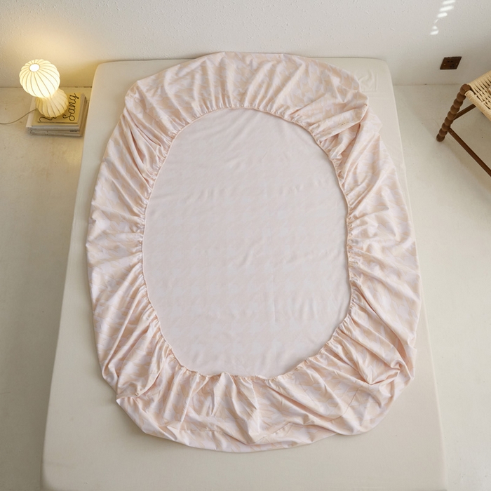 91家纺网 家纺一手货源 找家纺 小懒猪 2026新品全棉纯棉老粗布单品床笠床笠单件凉席席子 千鸟格米