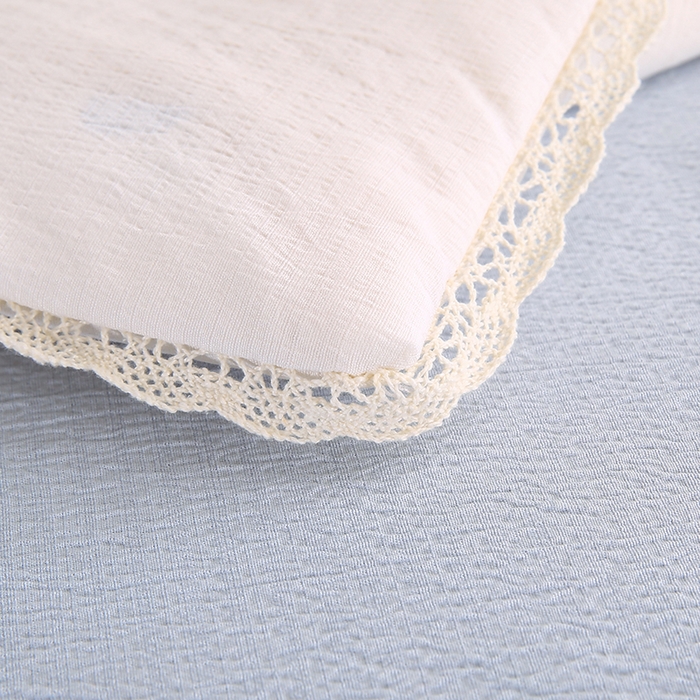 91家纺网 家纺一手货源 找家纺 米萝家居 2026新款100%棉花夏被四件套双层纱花边夏凉被空调被被子被芯直播 蝴蝶结