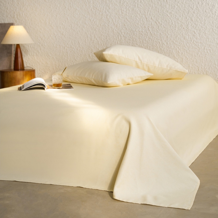 91家纺网 家纺一手货源 找家纺 小懒猪 2026新品全棉纯棉老粗布单品床单床单单件凉席席子 月白白