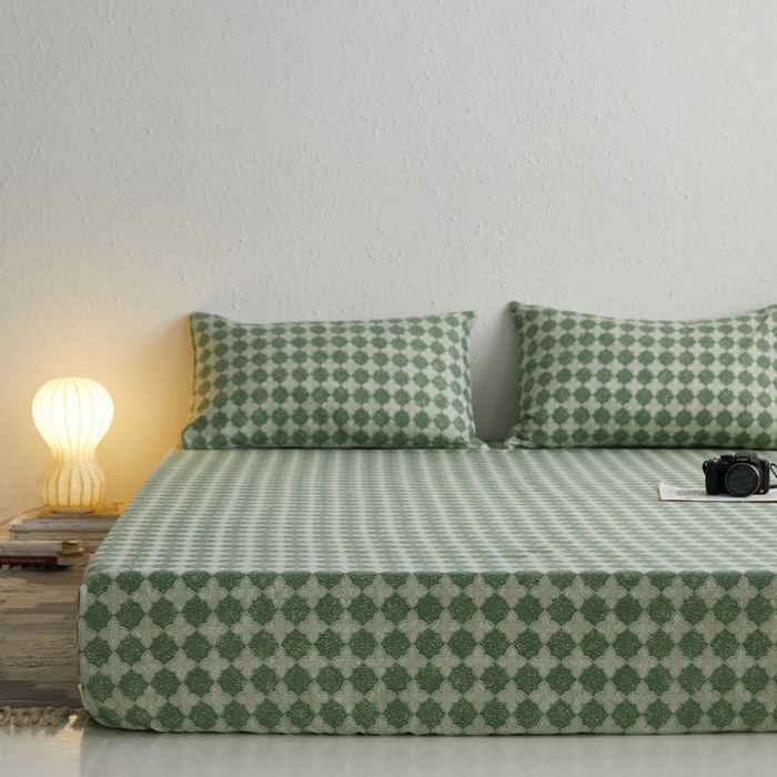 91家纺网 家纺一手货源 找家纺 小懒猪 2026新品全棉纯棉老粗布单品床笠床笠单件凉席席子 笙歌