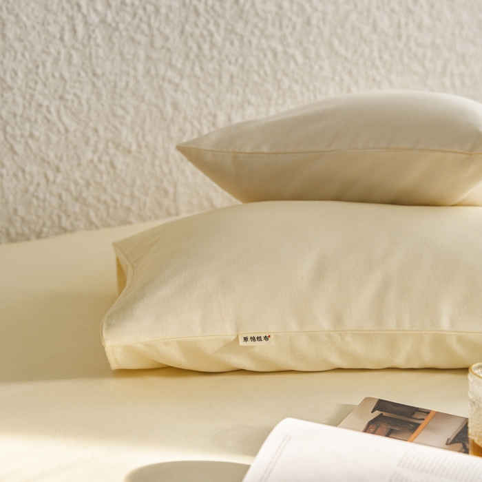 91家纺网 家纺一手货源 找家纺 小懒猪 2026新品全棉纯棉老粗布单品床单床单单件凉席席子 月白白