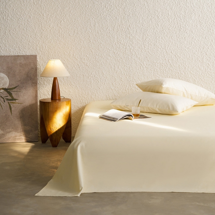 91家纺网 家纺一手货源 找家纺 小懒猪 2026新品全棉纯棉老粗布单品床单床单单件凉席席子 月白白